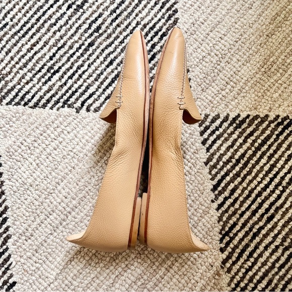 M. Gemi Stellato Sacchetto Pointed Toe Loafer Leather Flats Camel Size 7 - Picture 6 of 10
